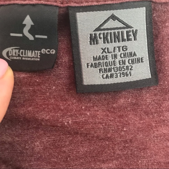 MCKINLEY Dry-Climate Tee in Heathered Rose - Picture 3 of 7